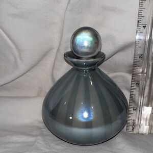 Elegant Gray Art Glass Vase